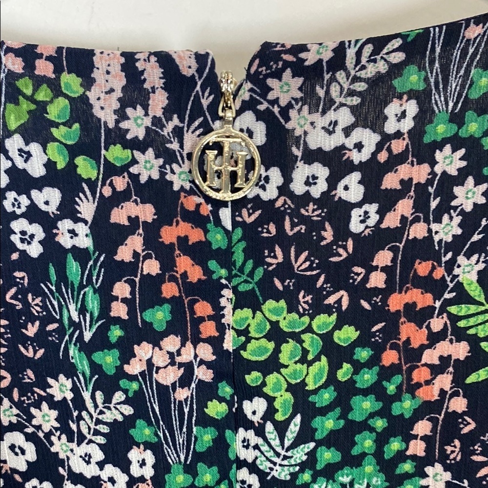 Tommy Hilfiger Floral Mini Dress Flutter Sleeve Size 14 Spring - Picture 8 of 14